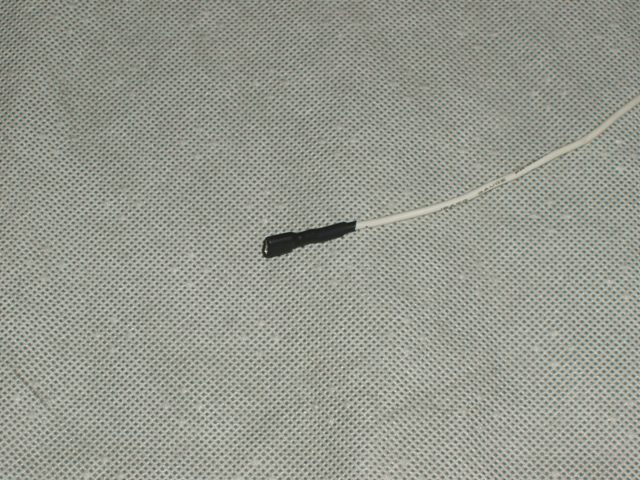 Wrapped white wire